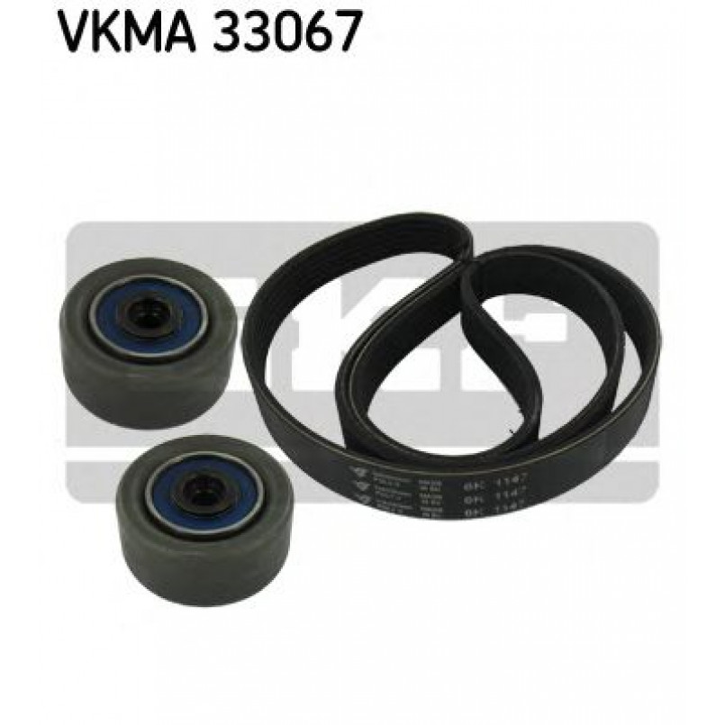 VKMA 33067 SKF Комплект доріжкового ремня (ролик, ремінь)